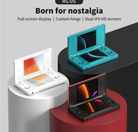 Console de jeu vidéo portable à écran double IPS HD de 4,0 pouces, nouvelle conception, vente chaude, RG DS, batterie de 4000 mAh, 3+32 Go, microphone intégré