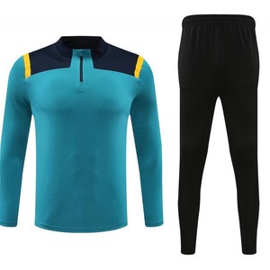 Men's <b>Soccer</b> Training Tracksuit Set Long Sleeve 1/4 Zip Jersey Jogger Pants Quick Dry Printed Digital Printed Custom Teamwear - Product Image 5