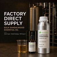 Huile essentielle de bois de santal australien pur de qualité supérieure pour les soins de la peau, huile parfumée de bois de santal pour diffuseur d'arômes, fabrication de parfums