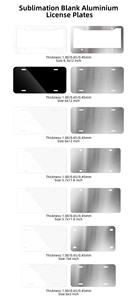 Placas de Matrícula de Sublimación al por Mayor Prosub, Impresión Personalizada en Blanco, Placas de Matrícula de Aluminio para Sublimación de 3''*6'' - Product Image 6