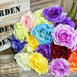 Rosas Artificiales de Seda de 3 Cabezas, Decoración de Alta Gama para Bodas, Hogar, Fotografía al Aire Libre - Product Image 1