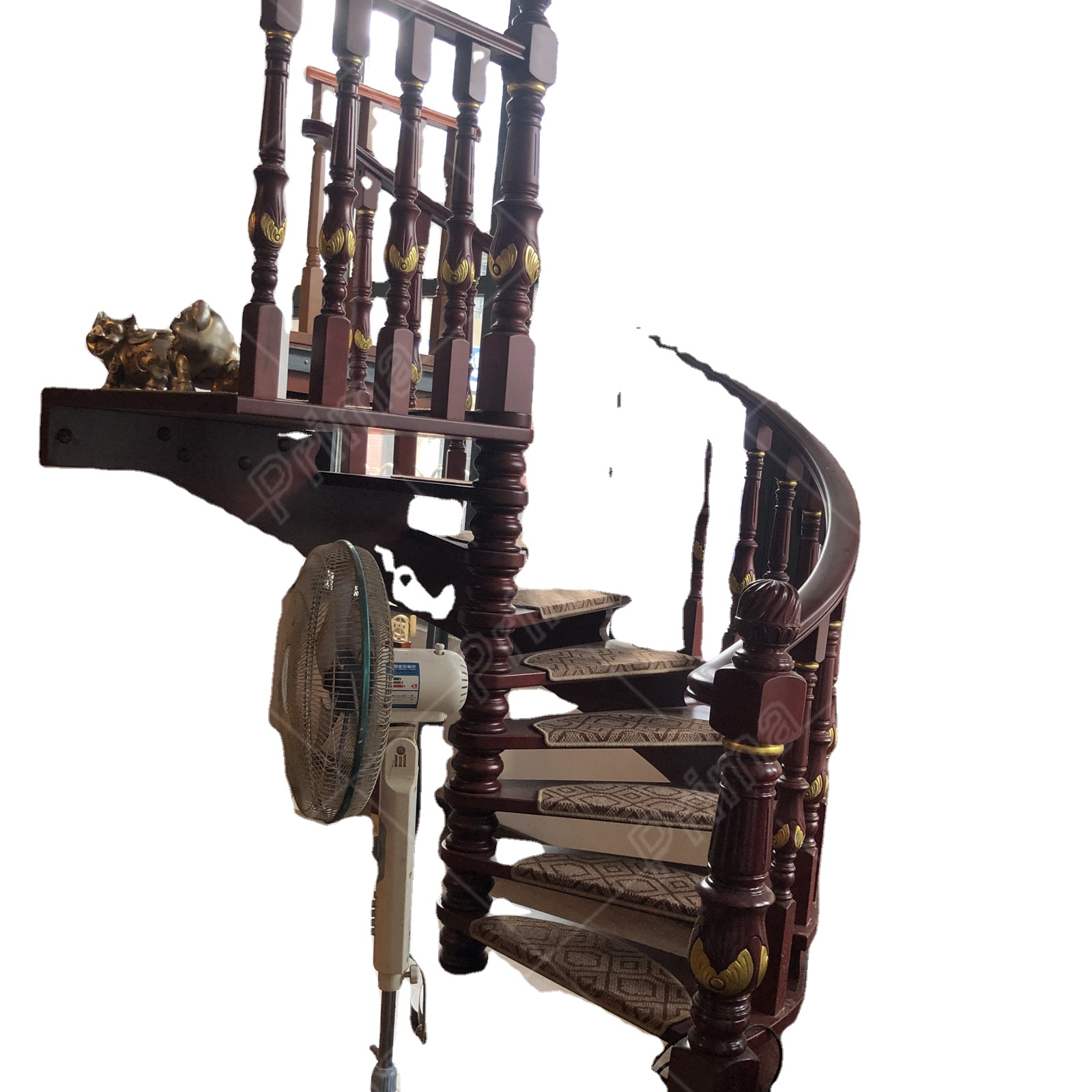 Прямая продажа с фабрики, винтовая лестница из кованого железа, наиболее удобная интерьерная деревянная люстра в форме капли дождя, лестница