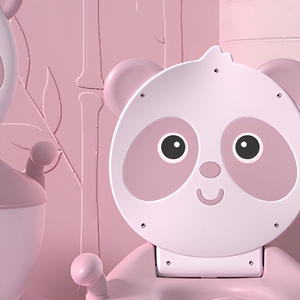 Chaise de toilette en plastique pour enfants, motif animal panda, facile à nettoyer, fonction urinoir, idéale pour les voyages, pot pour bébé - Product Image 5