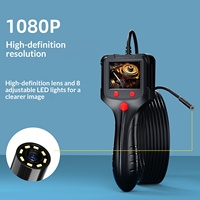 Endoscope de pipeline portable avec écran, objectif 8 mm, caméra HD 1080P, étanche IP67, écran 2,4 pouces, boroscope industriel tout-en-un