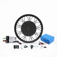 Kit de vélo électrique 72V 3000W 5000W 8000W Moteur de moyeu arrière sans engrenages pour jante de moto 17 18 19 21 pouces