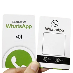 Carte de visite NFC 13,56 MHz personnalisable avec <span class=keywords><strong>code</strong></span> <span class=keywords><strong>QR</strong></span> programmable, carte cadeau <span class=keywords><strong>Google</strong></span> <span class=keywords><strong>Play</strong></span> - Product Image 4