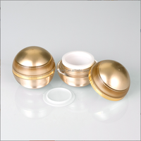 Pot en plastique rond en acrylique à paroi épaisse en forme de boule fantaisie pour crème pour les yeux, crème pour le visage, sérum de soin – Offre Spéciale