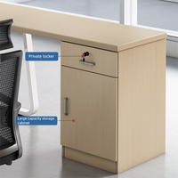 Nouveau bureau de direction, bureau d'ordinateur blanc, bureau simple et moderne, ensemble de chaise simple, bureau de bureau