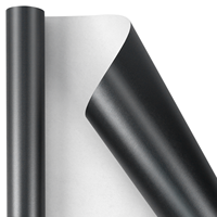 Papier d'emballage cadeau imprimé personnalisé de luxe noir nacré pour les fêtes et le quotidien