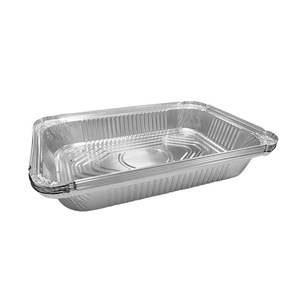 Boîte en aluminium épaisse jetable pour la cuisson à emporter, spéciale isolation domestique, pour poisson grillé, <span class=keywords><strong>vaisselle</strong></span> - Product Image 2