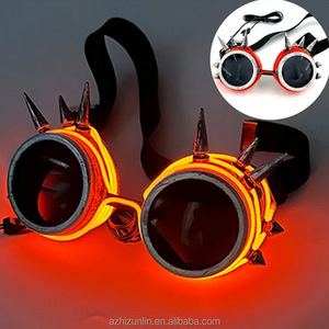 <span class=keywords><strong>Gafas</strong></span> <span class=keywords><strong>de</strong></span> Estilo Cyberpunk con Luces LED <span class=keywords><strong>de</strong></span> Neón <span class=keywords><strong>de</strong></span> 10 Colores Personalizables Zhizunlin, <span class=keywords><strong>Gafas</strong></span> <span class=keywords><strong>de</strong></span> Caleidoscopio con Modos Intermitentes para Navidad y Pascua - Product Image 3