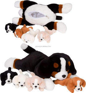 Peluches de Perro - Mamá <span class=keywords><strong>Bernese</strong></span> con 4 Cachorros en su Vientre, Súper Suave, Lavable, Imaginativo, para Niños - Product Image 3