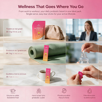 Aeglewell Poudre Probiotique pour Femmes 5 Milliards de UFC Saveur Mojito 30 Sachets Canneberge 0 Sucre 0 Alcool Soutien Santé Intestinale Féminine