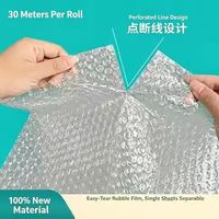 Matériel d'emballage transparent écologique et imperméable, film à bulles en plastique antichoc personnalisé pour les objets fragiles