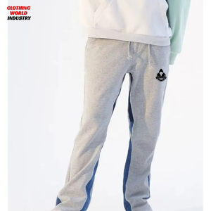 Custom Logo Wholesale Polyester Cotton Men's Pants Heavyweight Grey Baggy Casual Sweatpants Men Gym men's Pants - Product Image 3