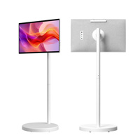 Televisor Inteligente LED Portátil de 27 Pulgadas HDTV, Precio de Fábrica al por Mayor, Se Acepta Personalización OEM, 1080P, 27000 mAh, con Placa Base Android TV