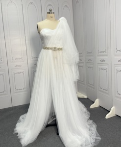 formal elegant beige dress Ladivine CD242 Size 16 Champagne Long Pleated Chiffon A Line Bell Sleeve V Neck Formal Dress Bridesmaid Gown
