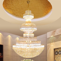 Suspension moderne en métal avec design américain Lustre en cristal Suspension pour salon