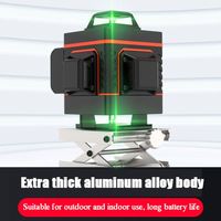 Niveau laser rotatif 360° vert auto-nivelant 12/16 lignes 3D haute précision portable, durable et très vendu