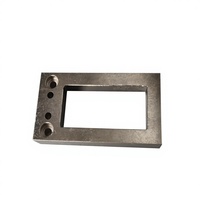 Support de cadre rectangulaire en acier inoxydable usiné CNC sur mesure avec plusieurs trous de fixation