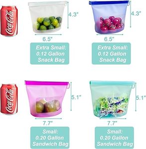 HuamaohengchunDishwasher Oven Microwave Freezer Safe, Eco-Friendly 100% Platinum Silicone, Leakproof Sous Vide Bags - Product Image 6