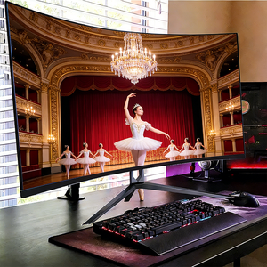 จอคอมพิวเตอร์โค้งขนาด 24 32 34 นิ้ว จอ IPS LCD 144hz 165hz 4K 1080P 3440*1440P จอกว้างพิเศษสำหรับเล่นเกม - Product Image 4