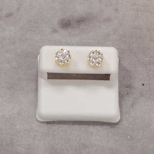 UWIN Sparkle Bling Cluster CZ Flower Shape <strong>Earrings</strong> Stud Screw <strong>Back</strong> Jubliee <strong>Earrings</strong> for Women - Product Image 4