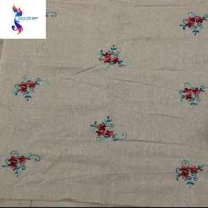 Stile di moda tessuto ricamato lino tessuto all'ingrosso poliestere tessuto ricamato Stocklot tessuto <span class=keywords><strong>Tc</strong></span> - Product Image 1