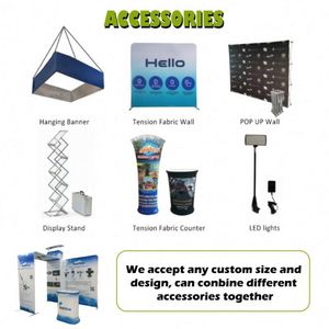 Customized Aluminium Exhibition <b>Stand</b> Tradeshow Trade Show Exhibition Booth Portable Modular Exhibition Trade Show Booth - Product Image 4