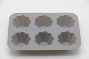 <span class=keywords><strong>Moule</strong></span> à gâteau en silicone 6 cavités en forme de <span class=keywords><strong>dentelle</strong></span>, qualité <span class=keywords><strong>alimentaire</strong></span>, outil commercial jetable pour gâteaux et moules - Product Image 2