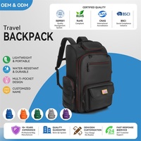 Sac à dos pour ordinateur portable de voyage professionnel, durable, imperméable, respirant, léger, 15,6 pouces, grande capacité, compartiment à chaussures, USB