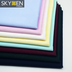 Skygen al por mayor tejido peinado cuenta 60*60 de textil 100% algodón color sólido camisa de hombre camisas de tela - Product Image 1