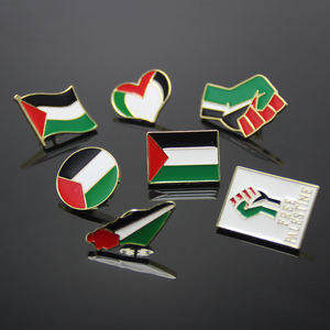 Palestijnse Vlag Souvenir Geschenken Palestijnse Hart Pin Broche Kokarde Reversspeld Badge Hard Email Vlag Badge Gratis Palestijnse Pinnen - Product Image 6