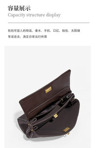 Custom Your Logo Modern Design Suede <strong>Ladies</strong> Brown Frosting Leather Handbags Cowhide Tote <strong>Bag</strong> Women Crossbody Shoulder <strong>Bag</strong> - Product Image 4