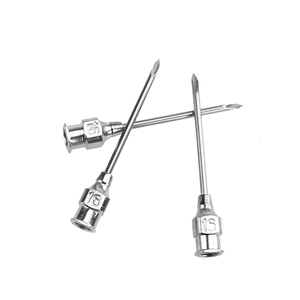 Jeringas reutilizables de acero inoxidable para aves de corral, agujas de Metal para uso veterinario - Product Image 2