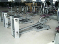 Machines de musculation commerciales à charge de plaques en acier : Rameur incliné, Rameur T-Bar