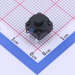 TS-1012-A8B3-D2 Tactile Switch Through hole Component (THT)-4P,8x8mm Switch Single Pole Single Throw Round Button 2.5N 8mm - Product Image 1