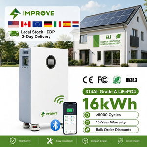 <span class=keywords><strong>Batterie</strong></span> LiFePO4 pleine gamme 16 kWh 48 V 51,2 V Lithium 16 kWh 32 kWh 40 kWh Système de stockage d'énergie <span class=keywords><strong>solaire</strong></span> domestique Solution tout-en-un - Product Image 1