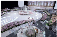 Tapis de Mariage Personnalisé, Revêtement de Sol en Vinyle Blanc pour Piste de Danse pour Fête de Mariage