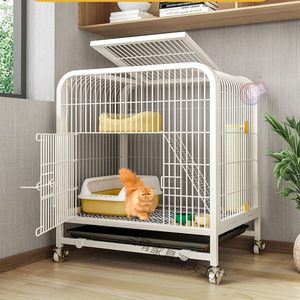 Super Large One-Piece Free Space <strong>Cat</strong> <strong>Cage</strong> Indoor Household Collapsible Animal House Button Bold Square <strong>Cat</strong> Villa Toilet for <strong>Cats</strong> - Product Image 5
