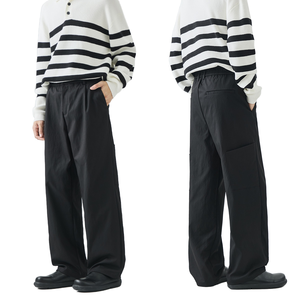 กางเกงวอร์มลำลองผู้ชายทรงจ็อกเกอร์เอวกลางผ้าไม่ทอ ระบายอากาศได้ดี รุ่นใหม่ปี 2026 บริการ OEM - Product Image 1