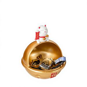 Escultura de Resina de Gato de la Suerte, Adorno Decorativo para el Hogar, Regalo Festivo o de Inauguración de Casa - Product Image 1