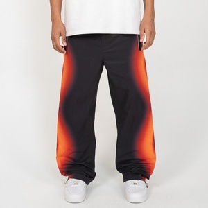 Pantalon de jogging parachute ajustable à imprimé aurore dégradé, style streetwear Gorpcore, esthétique Y2K, taille oversize, par le fabricant - Product Image 1
