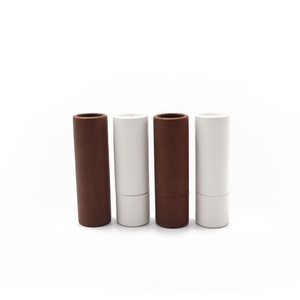 Biodegradable Kraft Paper Round Twist-up Container Packaging for Cosmetics for Lipstick Face Cream <b>Sunscreen</b> - Product Image 2