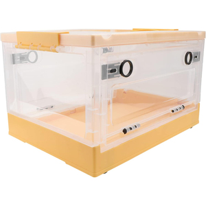 Wholesale Custom Plastic Rectangle Stackable Foldable Large Capacity Household Portable <b>Clothes</b> & Toys Organizer Storage <b>Boxes</b> - Product Image 1