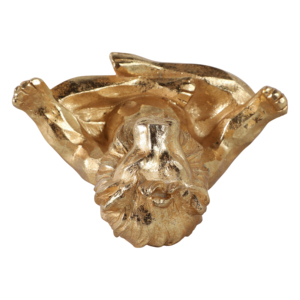 Scultura di Leone in Resina per Yoga, Finitura Dorata, Ornamento Decorativo per Casa, Esposizione su Tavolino o Mensola, Decorazione per Soggiorno - Product Image 6