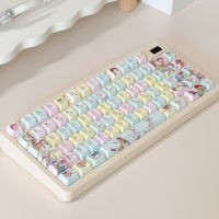 Keycaps PBT translucides Cherry M-OA Profile MX Switch pour claviers 61, 64, 68, 104, 108 touches, motif Energetic Girl