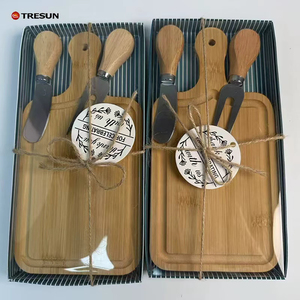 Hot-selling Bamboo Wooden Mini Cheese & Bread Board with Gift Box-Durable Easy to Clean for Home Party Festive Christmas Gift - Product Image 4