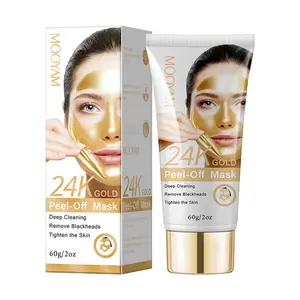 New Arrival 24K Gold Face Peel Off Mask Deep Cleaning Dark Spots T Zone Nose Blackhead Remove Whitening Skin Care Peel Off Mask