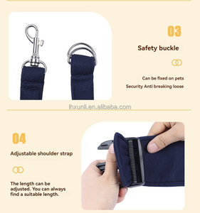 Borsa a Tracolla per Animali Domestici, Zaino Portatile per Gatti e Cani, per Viaggi all'Aperto con Cinghie Regolabili - Product Image 3